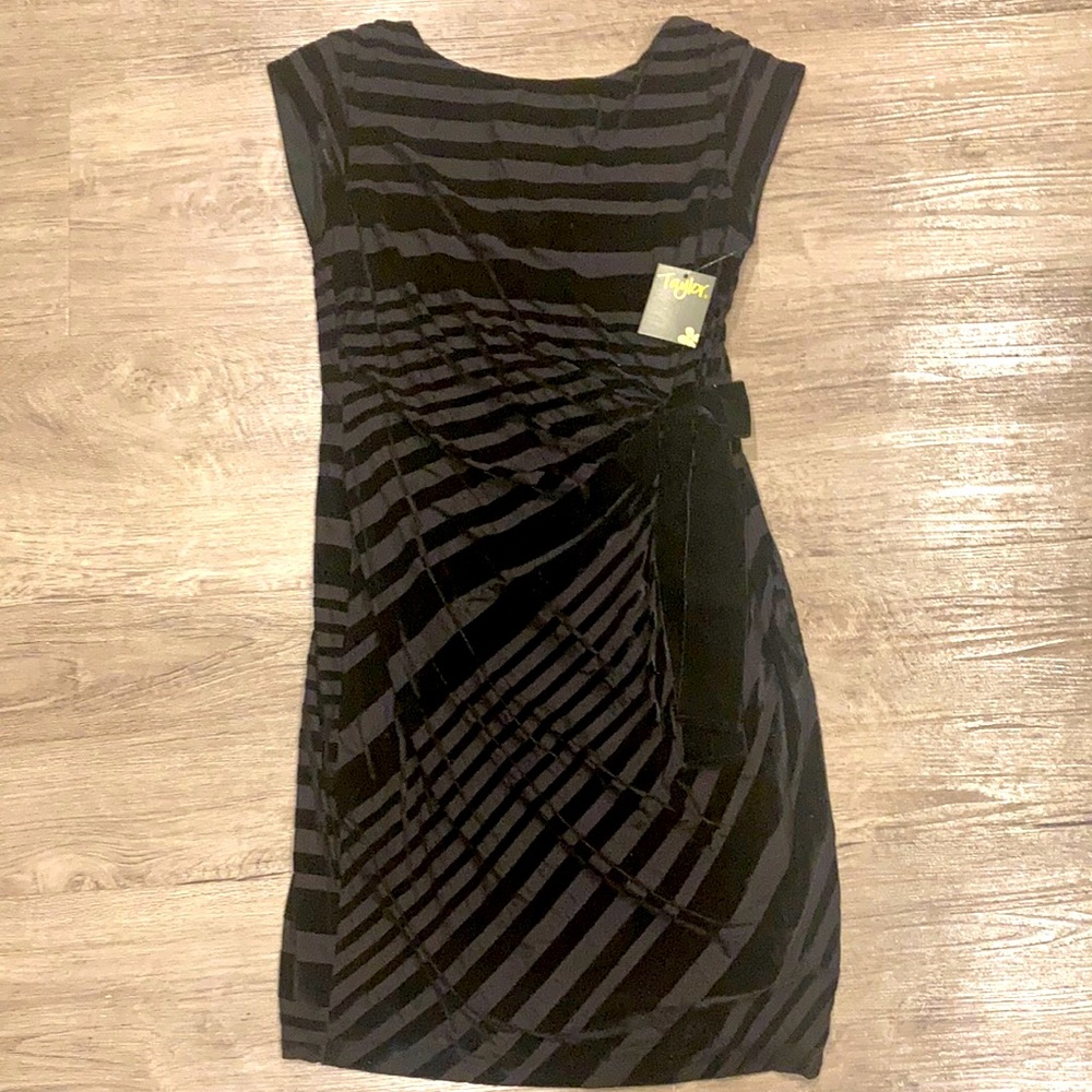 Taylor Black Velvet Dress